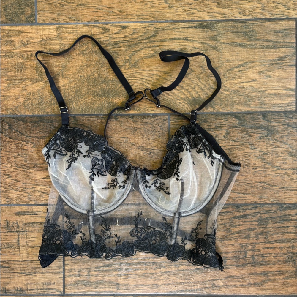Black Lace Sheer Bralette